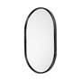68738 - Sylvia II 24"x35" Oval Black Metal Frame Mirror 