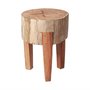 68900 - Asco 18"H Rustic Solid Reclaimed Wood Stool