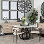 68533 - Giselle II Brown Fir Veneer W/Black Metal Leg 9 Drawer Sideboard