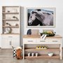 68478-AB - Fairview I  White and Medium Brown Wood Three Shelf Shelving Unit