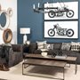 68594 - Decamp I (47.2"x36.2") Black Metal Chassis Glass Tube Twelve Light Chandelier 