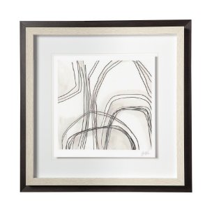 Custom Abstract Logic IV by June  Vess a Framed Art Print Matted under Glass