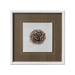 Unknown by Marie a Hand Embellished Textured Framed Art Print Matted under Glass