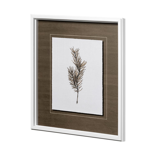 12642 - Unknown by Marie a Hand Embellished Textured Framed Art Print Matted under Glass
