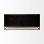 68116 - Genevieve II 70x15.8 Gray Fir Veneer W/Gold Metal Frame Base 9 Drawer Sideboard