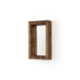 69152 - Gervaise 12L x 2W x7H Small Brown Wood Frame Rectangular Wall Mirror