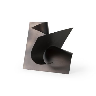 69167 - Francesca 11.8L x 11.8W x 11.8H Black Metal Sculptural Decorative Object