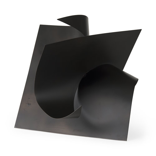 69168 - Francesca 18.1L x 18.1W x 18.1H Black Metal Sculptural Decorative Object
