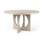 69184 - Liesl 54" Round Barely Gray Finished Wood W/ Circular Top Dining Table