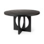 69185 - Liesl 54" Black Wood W/ Circular Top Dining Table