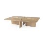 69186 - Aida 56 x 34 Rectangular Light Brown Wood Coffee Table