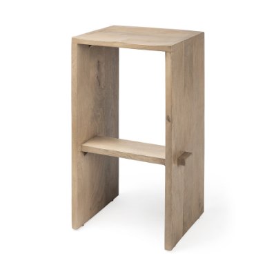 69191 - Aida 30" Seat Height Light Brown Wood Bar Stool