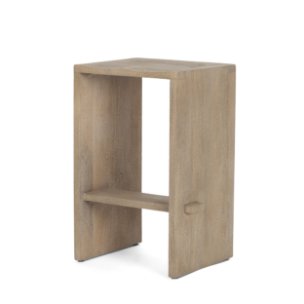 Aida Backless 26in Seat Counter Stool | Light Gray