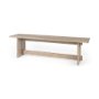69195 - Aida 18H Light Gray Wood Dining Bench 