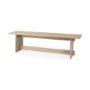 69196 - Aida 18H Light Brown Wood Dining Bench