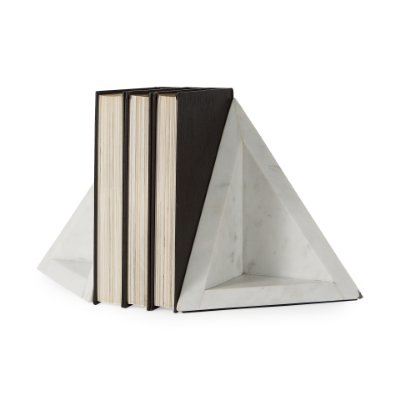 69216 - Sophia 8.0"L x 6.0"W x 7.0"H Marble Set Of Two Bookends