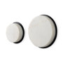 69222 - Sophia 5.0 L x 5.0 W x 3.0 H White Marble Set of 2 Wall Hooks