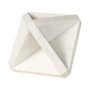 69225 - Sophia 5.5 L x 5.5 W x 8.5 H White Marble Decor Stand