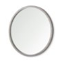 69236 - Gambit 46" Round Gray Wash Wood Frame Wall Mirror