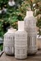68612 - Riker III Large Dark Gray Cream Ceramic Vase