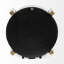 68732 - Agar Black Metal Round Table Clock