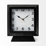 68736 - Ralph I Black Metal Square Table Clock