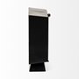 68736 - Ralph I Black Metal Square Table Clock