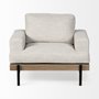 68755 - Colburne I Beige Fabric W/ Wood and Iron Frame Accent Chair 