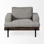 68757 - Colburne I Gray Fabric W/ Wood and Iron Frame Accent Chair 