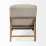 68768 - Pierre Beige Fabric Upholstered Armless Chaise Lounge Chair