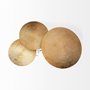 68771 - Reva I (Large) 24L x 24W Gold Round Top Cast Aluminum Accent Table