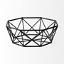 68799 - Davy 17L x 17W Black Metal Large Hexagonal Bowl