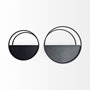 68822 - Hank Set of 2 Black Metal Hanging Wall Planters