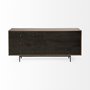 68846 - Grace 70Wx18.5Lx31.25H Two-Tone Brown Solid Wood 6 Drawer Sideboard