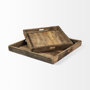 68861 - Carson (Small) 24L x 24W Brown Reclaimed Wood Tray