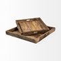 68862 - Carson (Large) 30L x 30W Brown Reclaimed Wood Tray