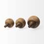 68894 - Afra Small Solid Wood Vase Shaped Decorative Object 
