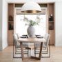 69031-AB - Denver 91.5x38 Rectangular Brown Solid Wood Top & Base Dining Table