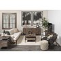 69018 - Glenn IV Dark Brown Wood w/ Black Iron Frame Media Console w/ Storage, TV Stand for TV up to 71"