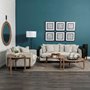 68712 - Roy I 84" Frost Gray Upholstered Three Seater Sofa 