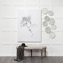 67908 - Miranda Set of 2 Stamped Metal Lotus Flower Wall Decor