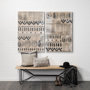 101863-L - Wool and Silk I by Tom Reeves a Hand Embellished Textured Canvas