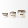 68965 - Alani (Set of 3) White Metal Storage Boxes