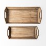 68961 - Tawny (Set of 2) Natural Wooden Trays