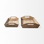 68961 - Tawny (Set of 2) Natural Wooden Trays
