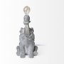 69005 - Tantor (15.9"H) Gray Resin Elephant Calf Table Lamp
