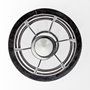 68979 - Bella Small Black Metal Cylindrical Cage Candle Holder Lantern 