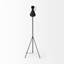 68977 - Eris III (58.3"H) Black/Brass Metal Cone Shade Floor Lamp 