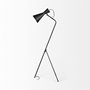 68977 - Eris III (58.3"H) Black/Brass Metal Cone Shade Floor Lamp 