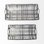 68786 - Kenneth (Set of 2) 24L x 12W Gray Metal Baskets